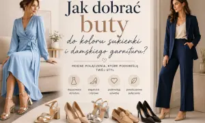 Jakie buty do sukienki i damskiego garnituru? Złote sandałki, beżowe szpilki, srebrne sandałki, mokasyny i czarne czółenka – modne połączenia podkreślające styl.