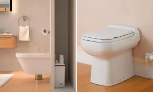 Il trituratore WC come funziona: un sistema compatto che sminuzza i rifiuti per un facile scarico.