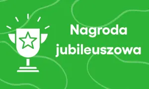 Biały puchar z gwiazdą symbolizuje nagrodę jubileuszową, np. za 35 lat pracy.