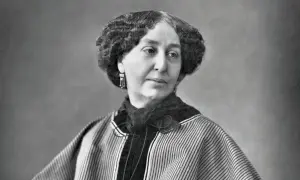 Portret George Sand, autorki wielu wspaniałych książek, w eleganckiej kreacji.