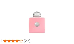Różowy flakonik perfum Amouage Blossom Love, symbol kwitnącej miłości.