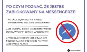 Jak sprawdzić czy ktoś mnie zablokował na Messengerze: brak kontaktu, status "Wysłano" zamiast "Dostarczono", osoba aktywna na FB, ale nie odpisuje na msn.