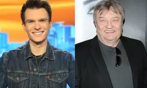 Krzysztof Cugowski junior i jego ojciec, Krzysztof Cugowski, uśmiechają się do obiektywu.