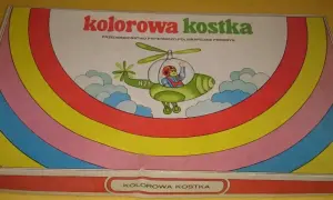 Gra planszowa kolorowa kostka - edukacyjna zabawa dla dzieci, która rozwija umiejętności kolorów