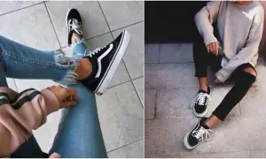 Stylizacje z czarnymi Vansami – modne inspiracje na każdą okazję i porady