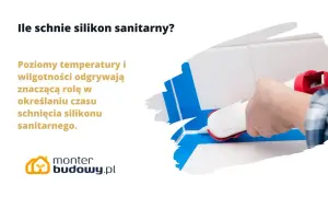 Dłoń z pistoletem do silikonu uszczelnia fugę. Temperatura i wilgotność wpływają na to, dlaczego silikon nie wysycha.