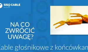 SSQ Cable: Na co zwrócić uwagę? Grubość kabla a jakość dźwięku. Złote końcówki kabli głośnikowych.