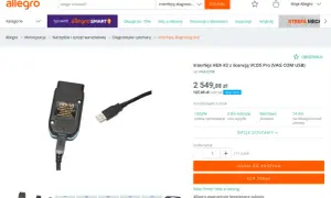 Interfejs HEX-V2 z licencją VCDS Pro (VAG COM USB) do diagnostyki samochodów. Idealny do programów VCDS.