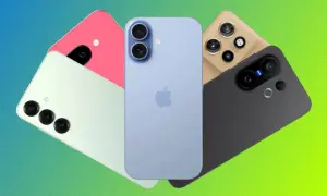 Kolekcja smartfonów w różnych kolorach, od pastelowych po ciemne. Czy wśród nich jest najmniejszy smartfon?