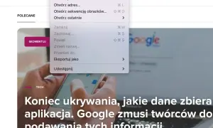 Menu z opcją "Nowe nagranie z ekranu" otwarte na laptopie. Użyj tej funkcji do nagrywania ekranu.