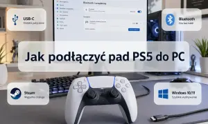 Jak podłączyć pada PS5 do PC? Poradnik pokazuje połączenie przez USB-C lub Bluetooth, z obsługą Steam i Windows 10/11.