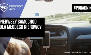 Pierwszy samochód dla młodego kierowcy. Widok z wnętrza auta na deskę rozdzielczą i drogę. #Poradnik.