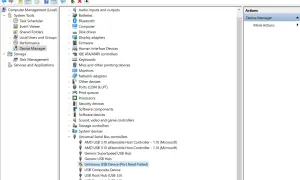 Menedżer urządzeń: nie rozpoznano urządzenia USB. Błąd resetowania portu.