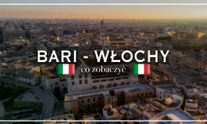 Widok na Bari we Włoszech. Poznaj bari atrakcje, od starówki po nowoczesne budynki, w blasku zachodzącego słońca.