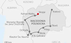 Mapa turystyczna Macedonii Północnej: Skopje, Ochryda, Kanion Matka, klasztory i parki narodowe. Co zobaczyć w Macedonii?