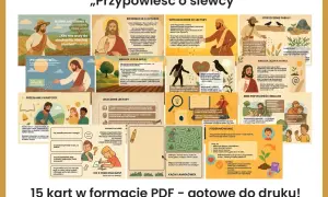 Przypowieść o siewcy: Jezus naucza o słuchaniu Słowa Bożego, które pada na różne gleby.