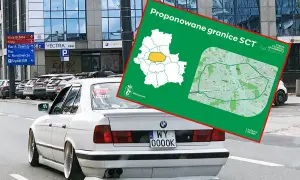 Mapa proponowanych granic SCT w Warszawie. Zastanawiasz się, jakie samochody mogą wjechać do strefy czystego transportu?