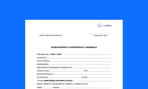 Zaświadczenie o zatrudnieniu i zarobkach, dokument potwierdzający dane pracownika i jego wynagrodzenie.
