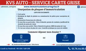 Usurpation de plaques : dépôt de plainte au commissariat, carte grise, attestation d'assurance. Comment déposer votre dossier ?