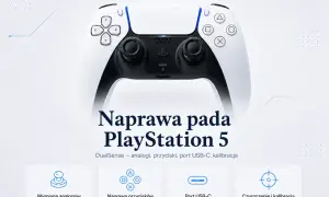 Naprawa pada PlayStation 5 DualSense: wymiana analogów, przycisków, portu USB-C, czyszczenie i kalibracja.