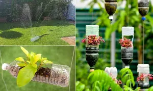 Plastikowe butelki: 20+ kreatywnych pomysłów DIY (ogród, dom, dzieci)