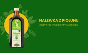 Butelka nalewki z piołunu Maitrunk Hildegard von Bingen, mistrz na wszelkie wyczerpania.