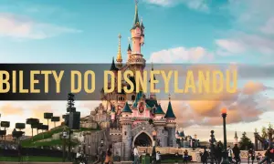 Zamek w Disneylandzie, ludzie spacerują. Dowiedz się, ile kosztuje bilet do Disneylandu, aby zaplanować swoją magiczną podróż.