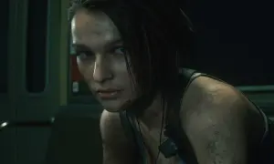 Jill Valentine, brudna i poraniona, w odnowionej grafice. Remastered co to znaczy? Lepsza jakość, więcej detali.