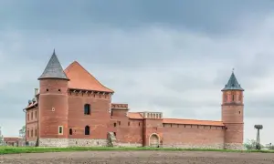 Zamek w Tykocinie, z cegły i kamienia, z wieżami i blankami. Ciekawostki o jego historii i architekturze przyciągają turystów.