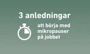 3 anledningar att börja med mikropauser på jobbet. En ikon av en tidmätare symboliserar vikten av korta pauser.