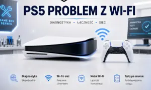 Playstation 5 z problemem z Wi-Fi. Serwis Game Box oferuje diagnostykę, naprawę modułu Wi-Fi i testy połączenia.