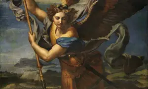 Michał Archanioł z włócznią i mieczem, symbolizujący siłę i obronę. Dlaczego modlitwa do Michała Archanioła po mszy jest ważna dla wielu wiernych.