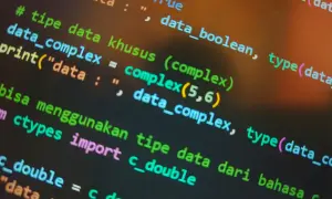 Code Python affichant des types de données complexes. On y voit des exemples de `complex(5,6)` et l'importation de `c_double` pour obtenir la taille de fichier.