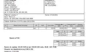 Przeliczanie faktur w euro na PLN: kursy VAT i PIT/CIT - poradnik
