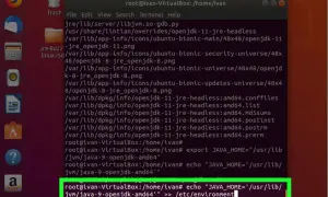 Terminal Ubuntu : configuration de JAVA_HOME pour installer Java 8.