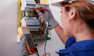 Elektryk sprawdza instalację. Dowiedz się, ile kosztuje przegląd instalacji elektrycznej i zapewnij sobie bezpieczeństwo.