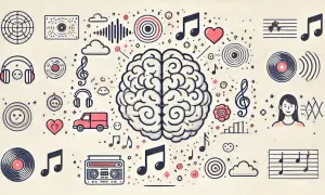 Mózg pełen muzyki, od winyli po słuchawki. Czy to właśnie dubstep co to za dźwięki?
