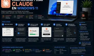 Guía para instalar Claude en Windows 11: crea cuenta, descarga app, instala, inicia sesión y personaliza tu experiencia.