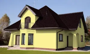 Jakie kolory elewacji najlepiej pasują do brązowego dachu?