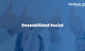 Manos levantadas con pulgares hacia arriba, simbolizando la deseabilidad social y la aprobación. Logo de Facthum.