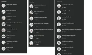 Trainingsplan 3 mal die Woche: Tag 1 mit Kniebeugen, Bankdrücken, Latzug. Tag 2 mit Beinpresse, rumänischem Kreuzheben. Tag 3 mit Beinbeuger, Klimmzügen.