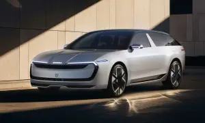 Concept car Skoda Vision 7S, un SUV elettrico con un design audace che anticipa la skoda origine.