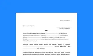 Wezwanie do zapłaty z nagłówkiem MONIT, zawierające dane wierzyciela i dłużnika, kwotę należności oraz termin płatności.