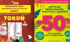 Biedronka promocja 50 na artykuły przemysłowe - brak aktualnej oferty