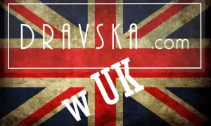 Dra vska.com i UK na tle flagi Wielkiej Brytanii. Odkryj tradycje w Wielkiej Brytanii.