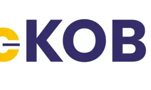 Logo eKOB. To jest książka obiektu budowlanego, która zawiera informacje o budynkach.
