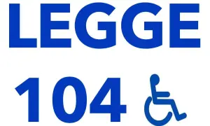 Legge 104: agevolazioni per passaggio di proprietà auto e detraibile. Simbolo disabilità.