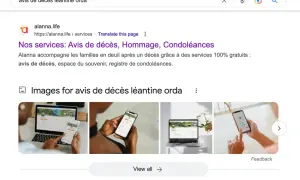 Recherche d'avis de décès en ligne. Alanna propose des services gratuits pour accompagner les familles en deuil.