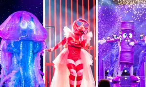 Masked Singer-vinnarna: en lysande manet, en godisklubba och en lila burk med dansare.