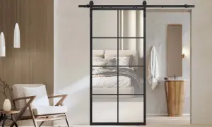 Nowoczesne drzwi przesuwne ze szprosami, idealne do wnętrz w stylu loft. Zobacz, jak zrobić drzwi przesuwne, by nadać domowi unikalny charakter.